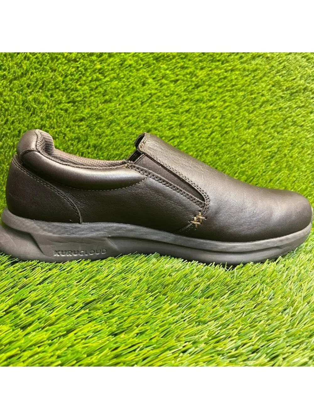 Kuru Kivi 2 Mens Size 10.5E Triple Brown Classic Walking Leather Slip-On Shoes